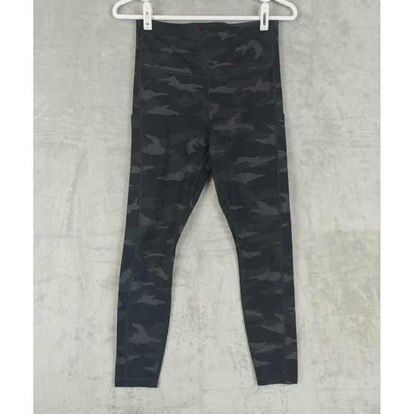 Athleta Pants - ATHLETA  ultimate camo‎ 7/8 tight Leggings Pockets Gray Small